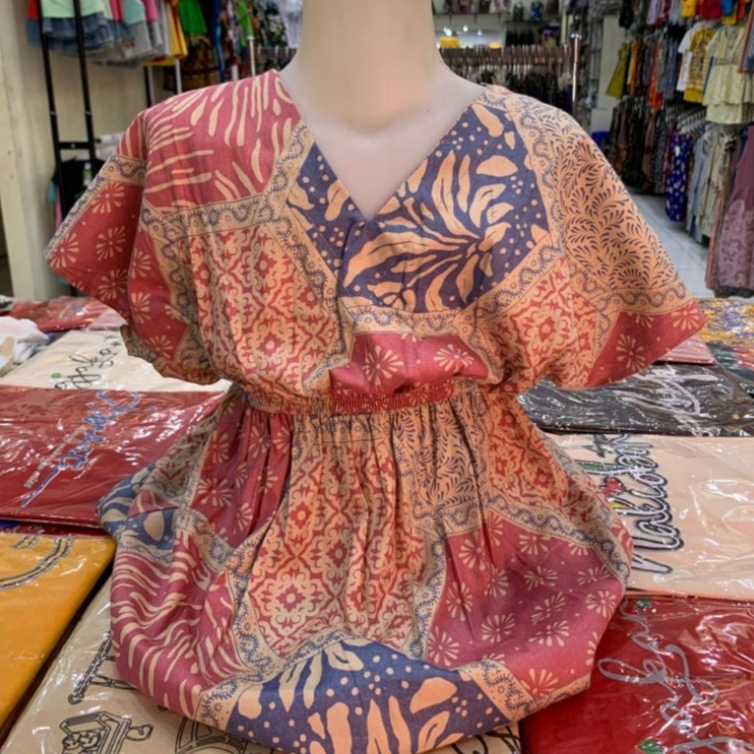 Daster Anak Perempuan Batik Kombinasi Murah Kekinian/Dress Anak Batik Rempel Adem Nyaman/Daster Bati