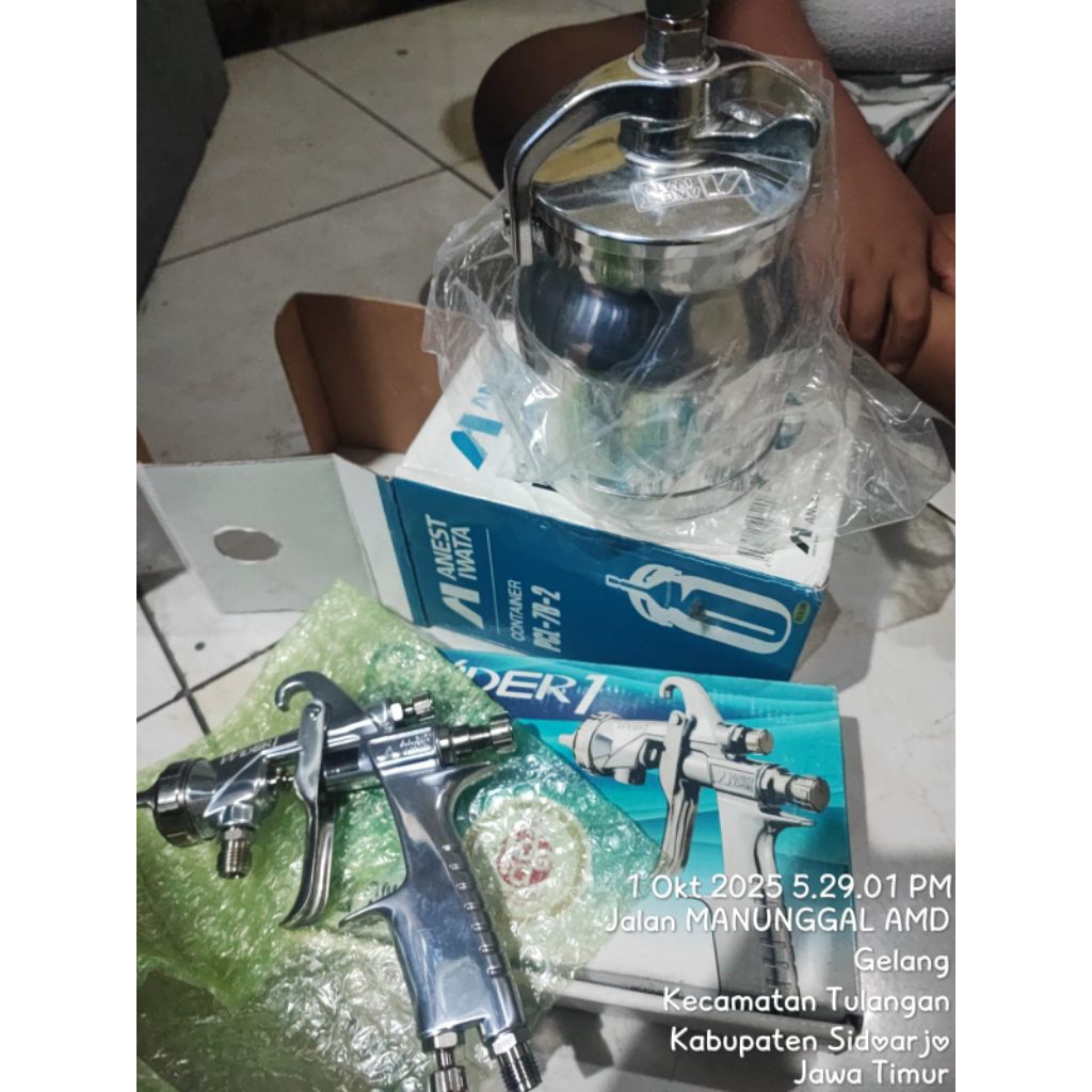 Tabung Bawah Spray Gun Anest Iwata Original