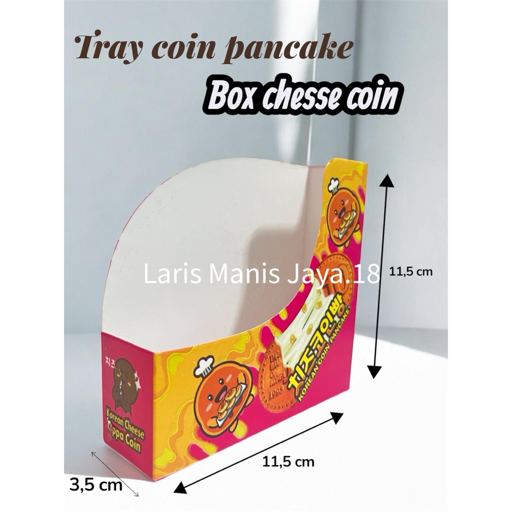 [100,200&500pcs] Box Cheese Coin Box Koin 10 yen jepang waffle dus cheese coin dus kue koin dus chee