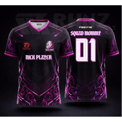 jersey dryfit gaming/kaos dryfit bahan premium/baju jersey gaming ff