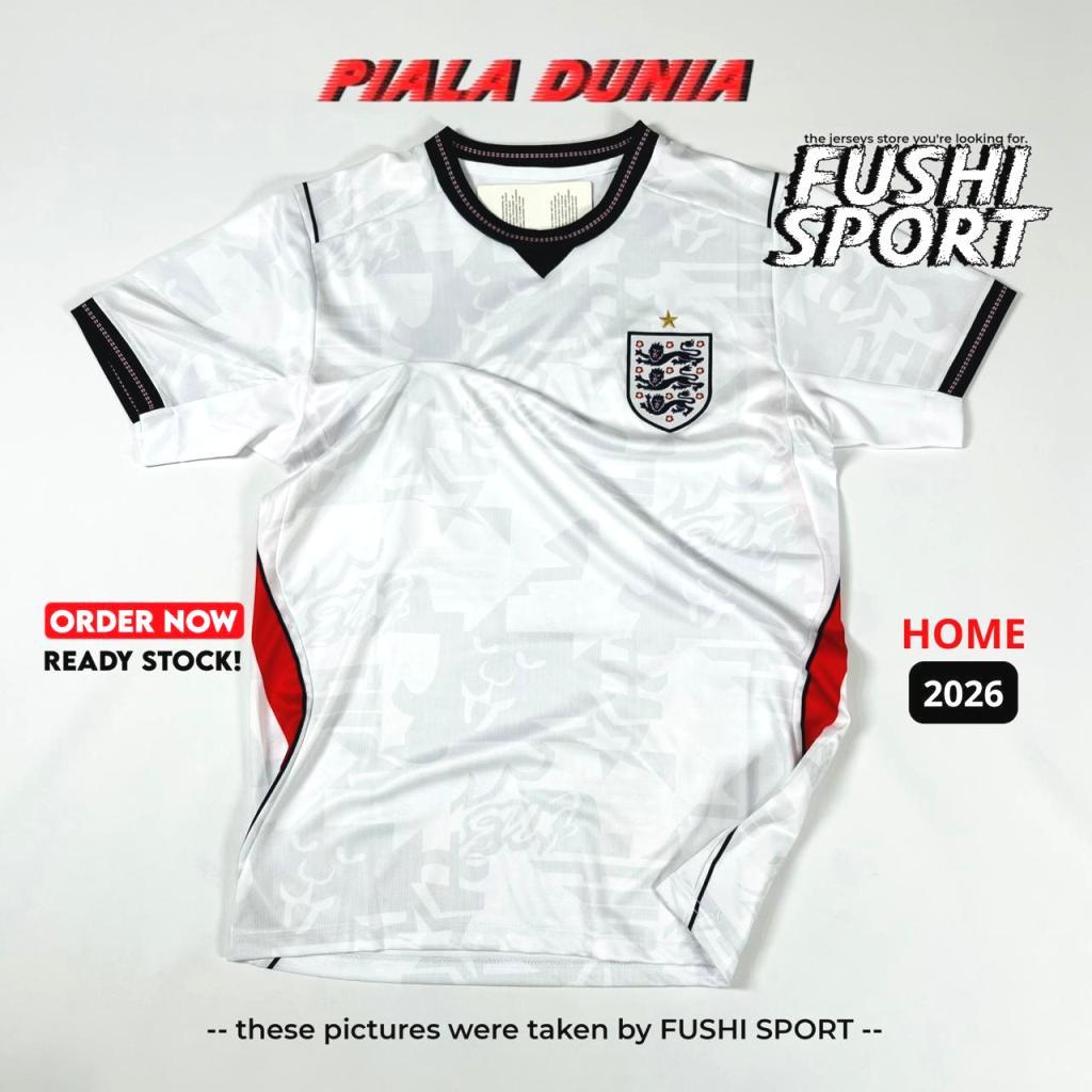 Jersey Baju Bola 2026 Inglnd Home Piala Dunia Full Patch NEW