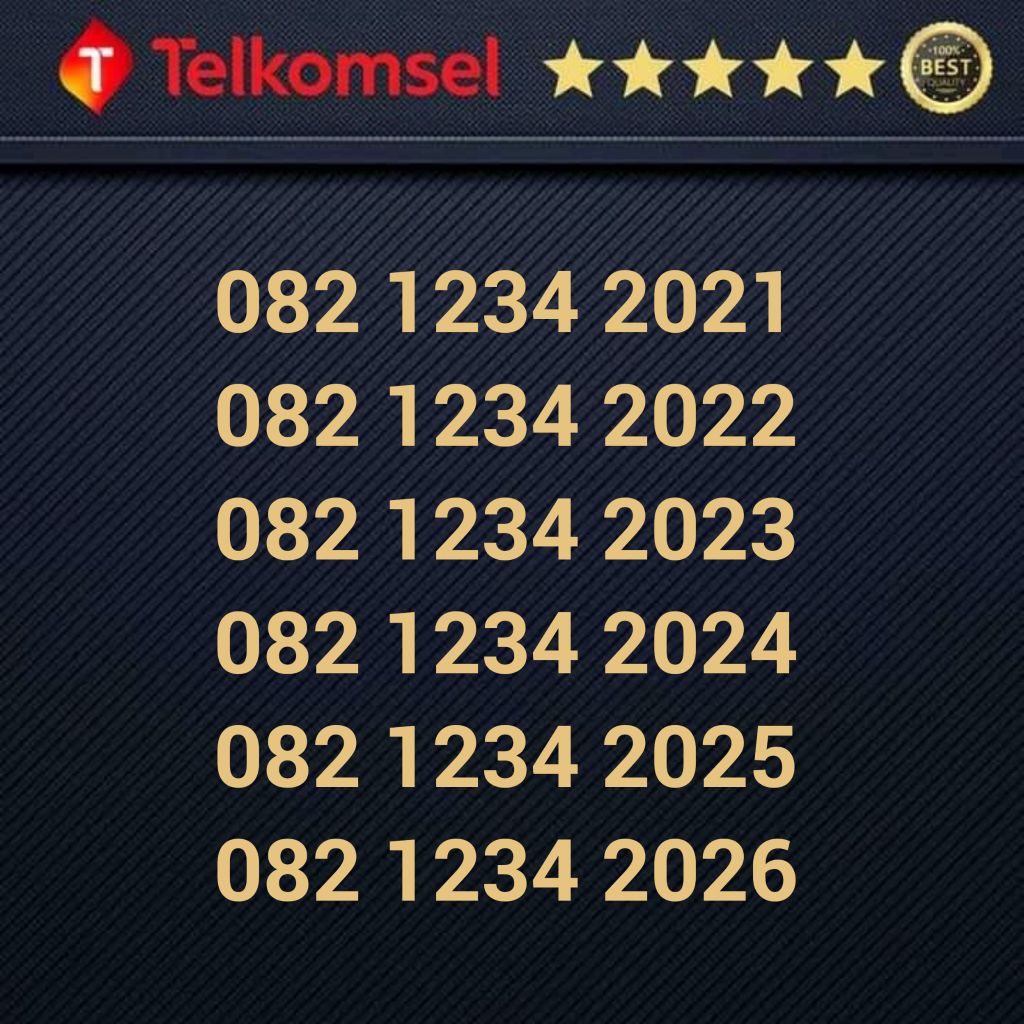 Kartu Perdana SIMPATI 11 Digit Tahun - 1234 082 1234 1985 1986 1987 1988 1989 1990 1991 1992 1993 19