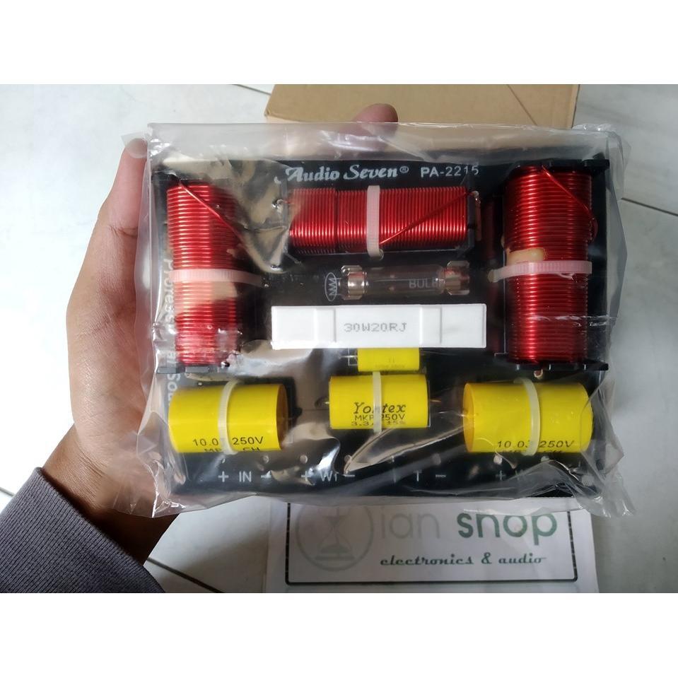 Kit Crossover Pasif Audio Seven PA2215 3 Way Cross Pasif Audio Seven PA 2215 Double Low Mid plus Hig