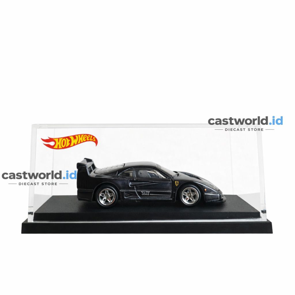 Hot Wheels Ferrari F40 Super Treasure Hunt STH Rivet Hitam Loose ORIGINAL Dengan Akrelik
