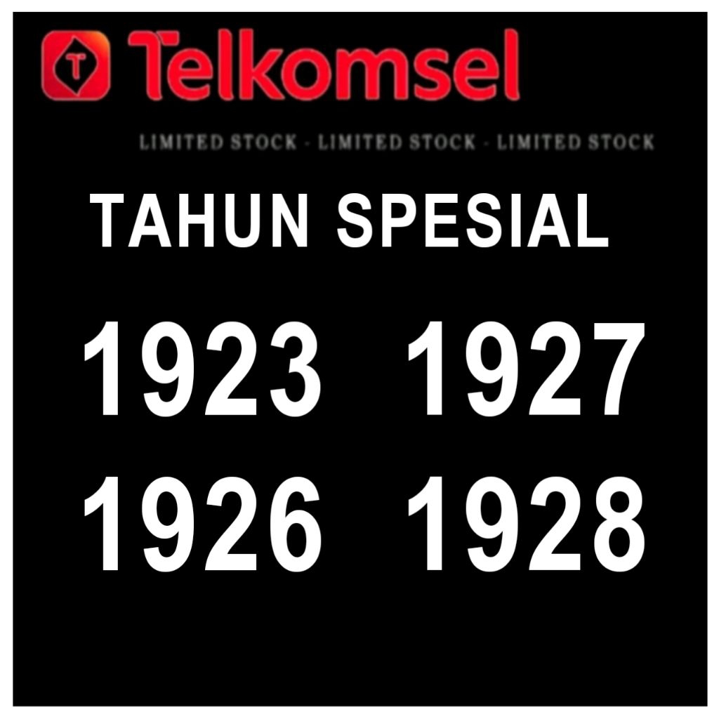 kartu perdana cantik simpati tahun spesial 1923 1926 1927 1928