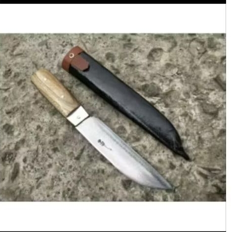 pisau dapur, pisau cap garpu + rangka/pisau daging/bisa baja cap garpu + serangka