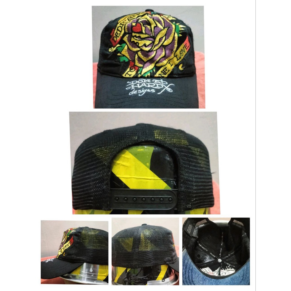 Topi Bunga Ed Hardy