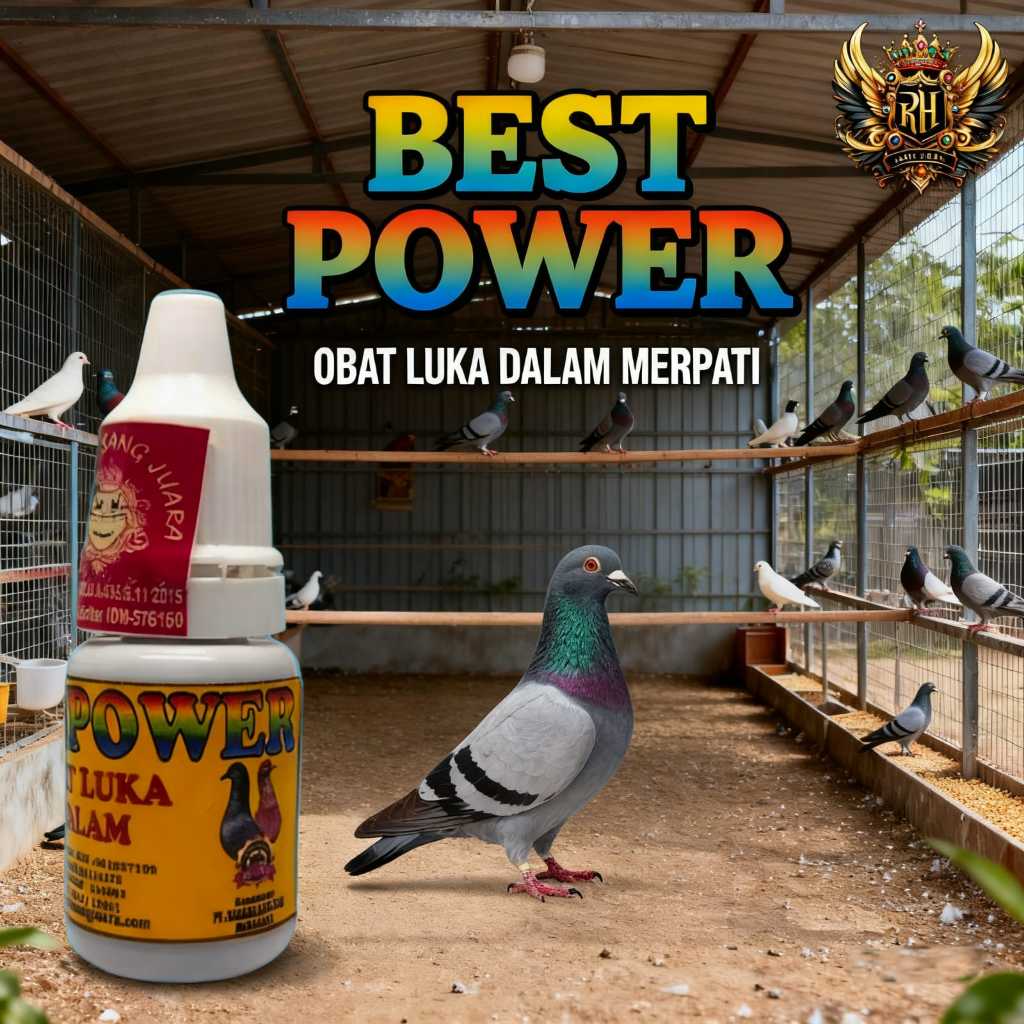 Obat Luka Dalam Burung Merpati Best Power 15ml