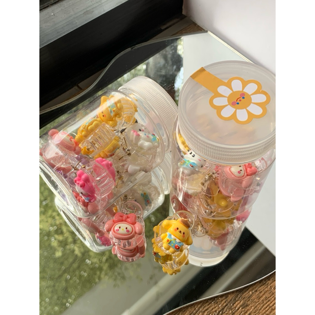 Jedai Mini Karakter|Jedai Tabung isi 10 pcs|Jedai Mini Karakter isi 10 Pcs|Jepit Rambut Anak |Jepit 