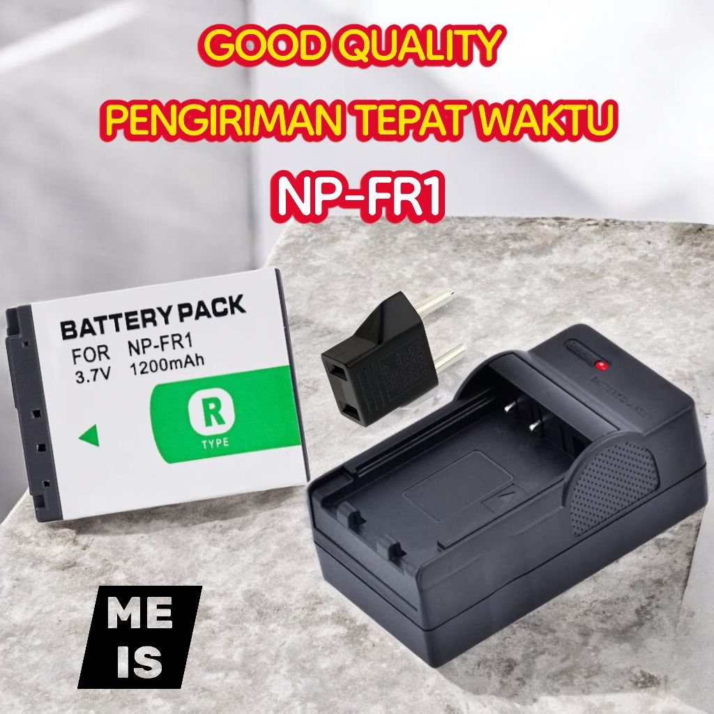 Charger & Baterai Digicam Sony NP-FR1 DSC P100 P150 P120 T30 G1 V3 T50 F88  Batre Casan
