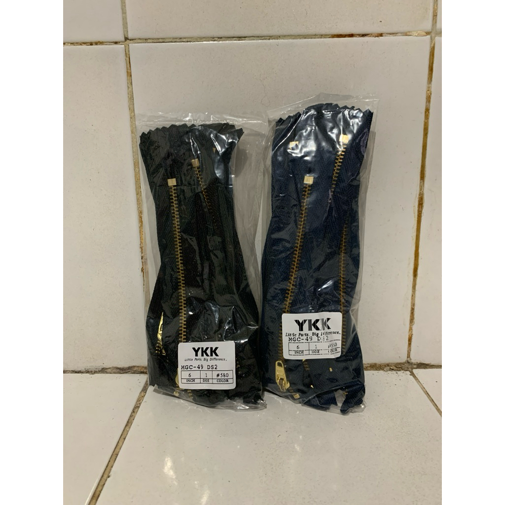 Sleting Jeans 6 inch YKK (1 lusin) /Resleting Jeans 6 inch YKK (1 lusin)/ MGC-49 YKK (1 lusin)