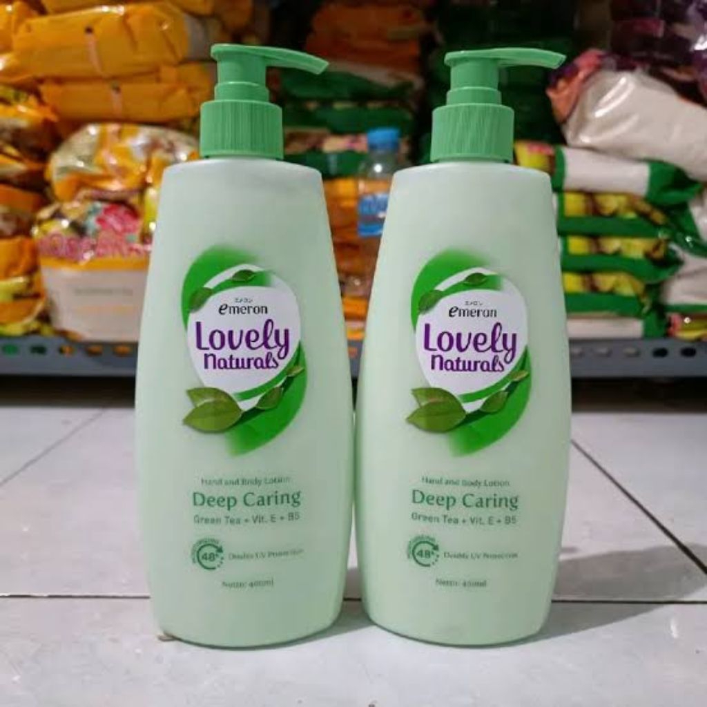 (PAKET 2 PCS) Emeron lovely natural green tea 400 ml