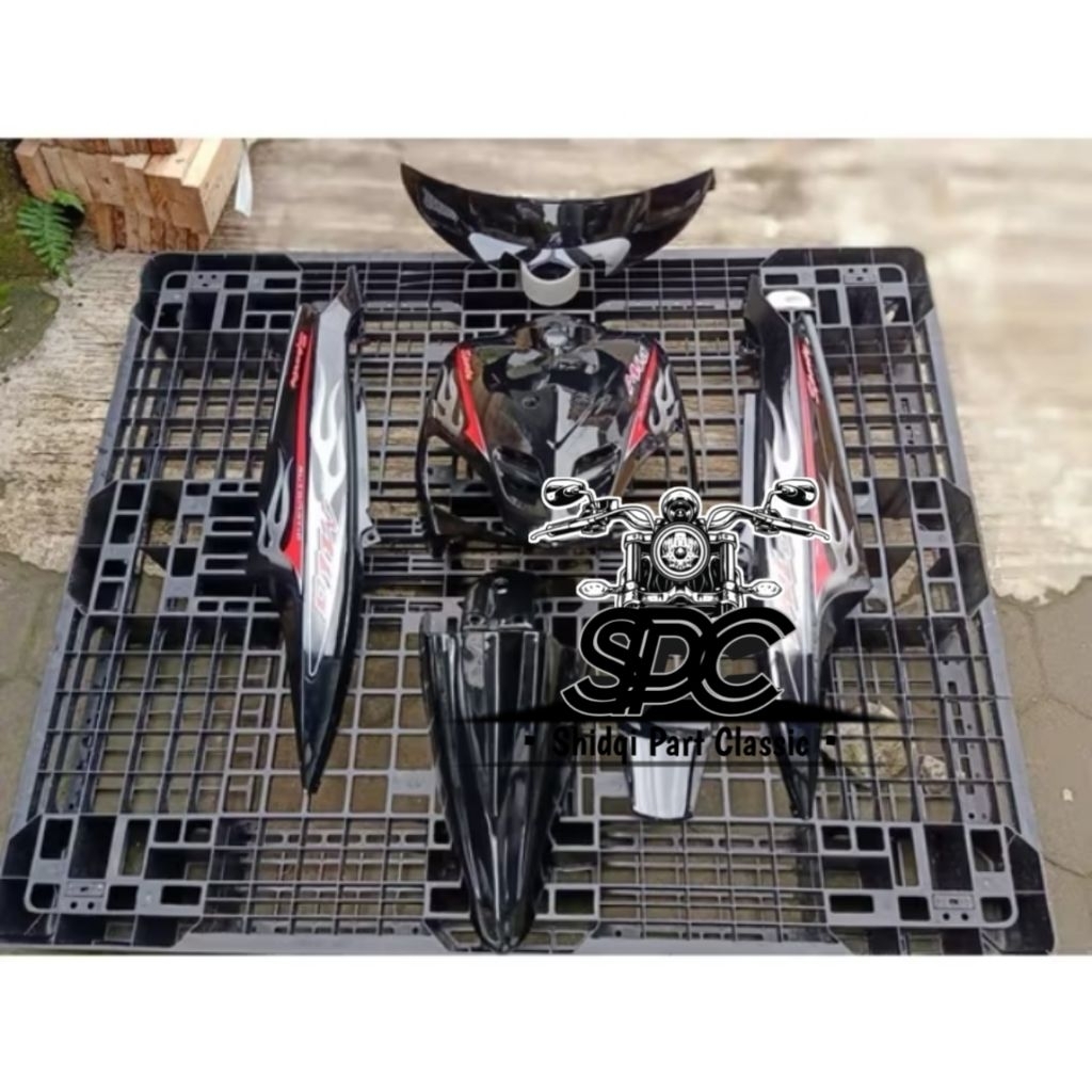 Sepaket Body Mio Sporty Full Set 2006 Hitam Body Halus Mio Sporty Mio Lama