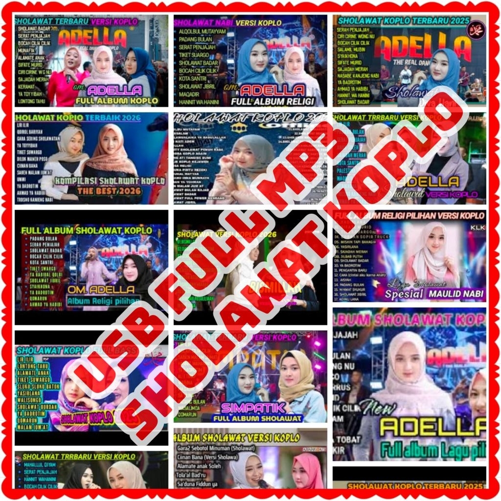 USB ISI LAGU MP3 SHOLAWAT KOPLO-USB ISI LAGU MP4 SHOLAWAT KOPLO-USB ISI LAGU DAN VIDEO UNTUK MOBIL