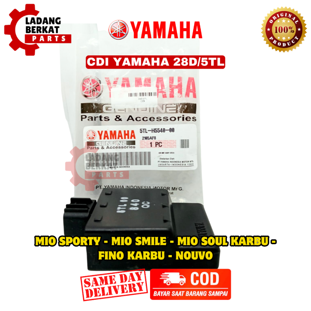 CDI ORIGINAL YAMAHA 28D/5TL | MOTOR MIO SPORTY, MIO SMILE, MIO SOUL KARBU, FINO KARBU, NOUVO