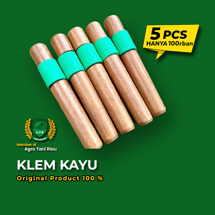 HANYA 100K KLEM PUTAR KAYU 5 PCS OTOMATIS UNTUK GALAH EGREK ( 38mm - 45mm)