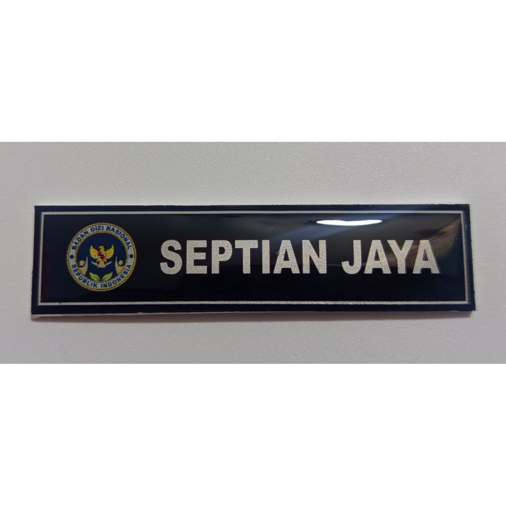 nama dada pakai logo BGN /NAMETAG logo BADAN GIJI NASIONAL/ PAPAN NAMA LOGO BGN