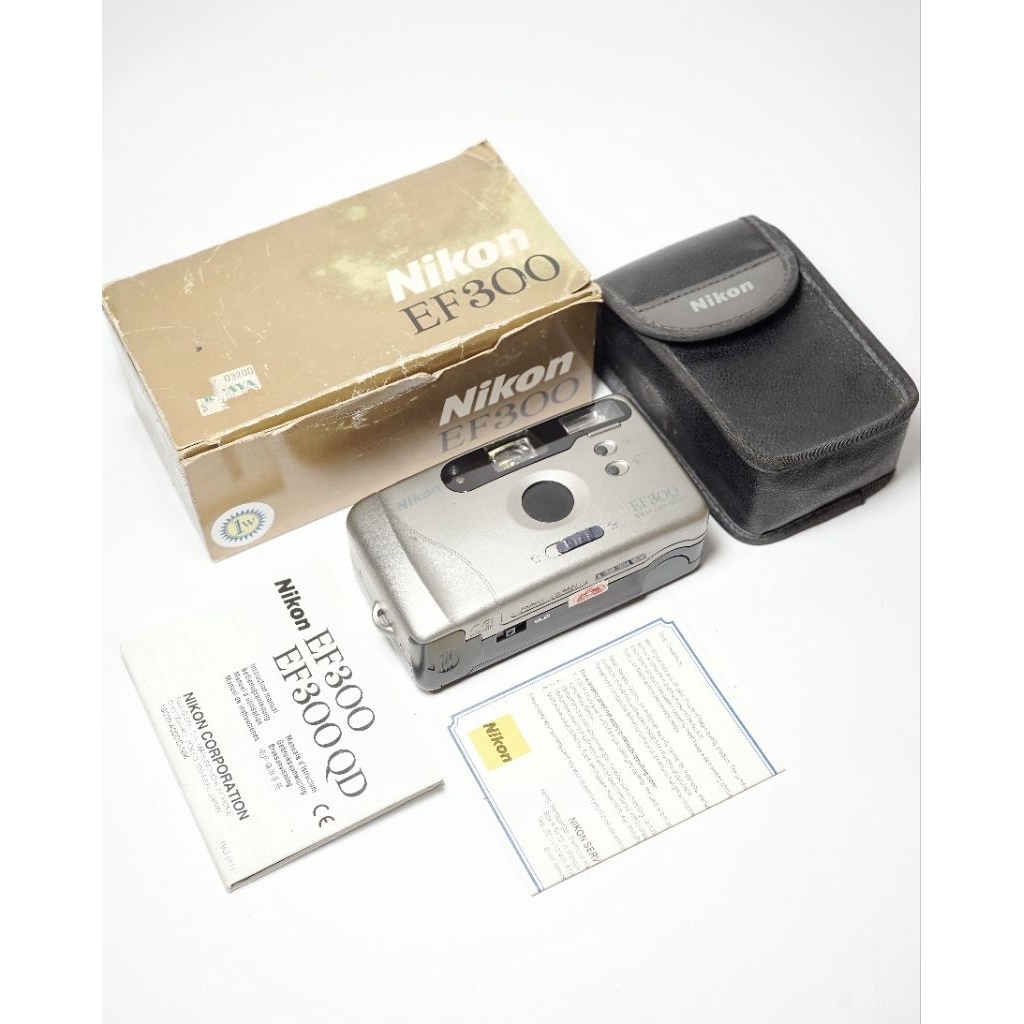 kamera analog nikon ef300 complete box like new