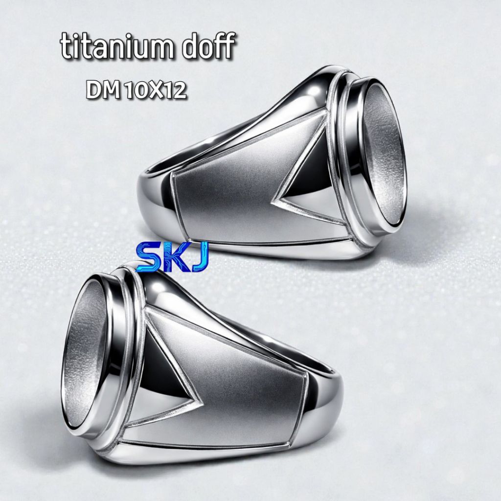 RING CINCIN DM 10X12 TITANIUM DOFF