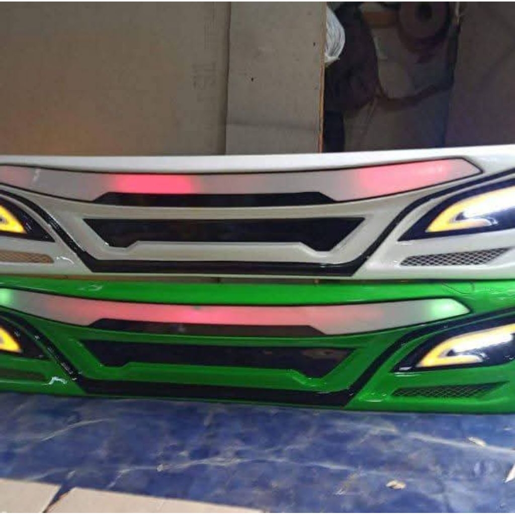 Bemper truck & micro bus model patriot  plus pijakan kaki tinggal pasang dudukan paten rekomendasi E