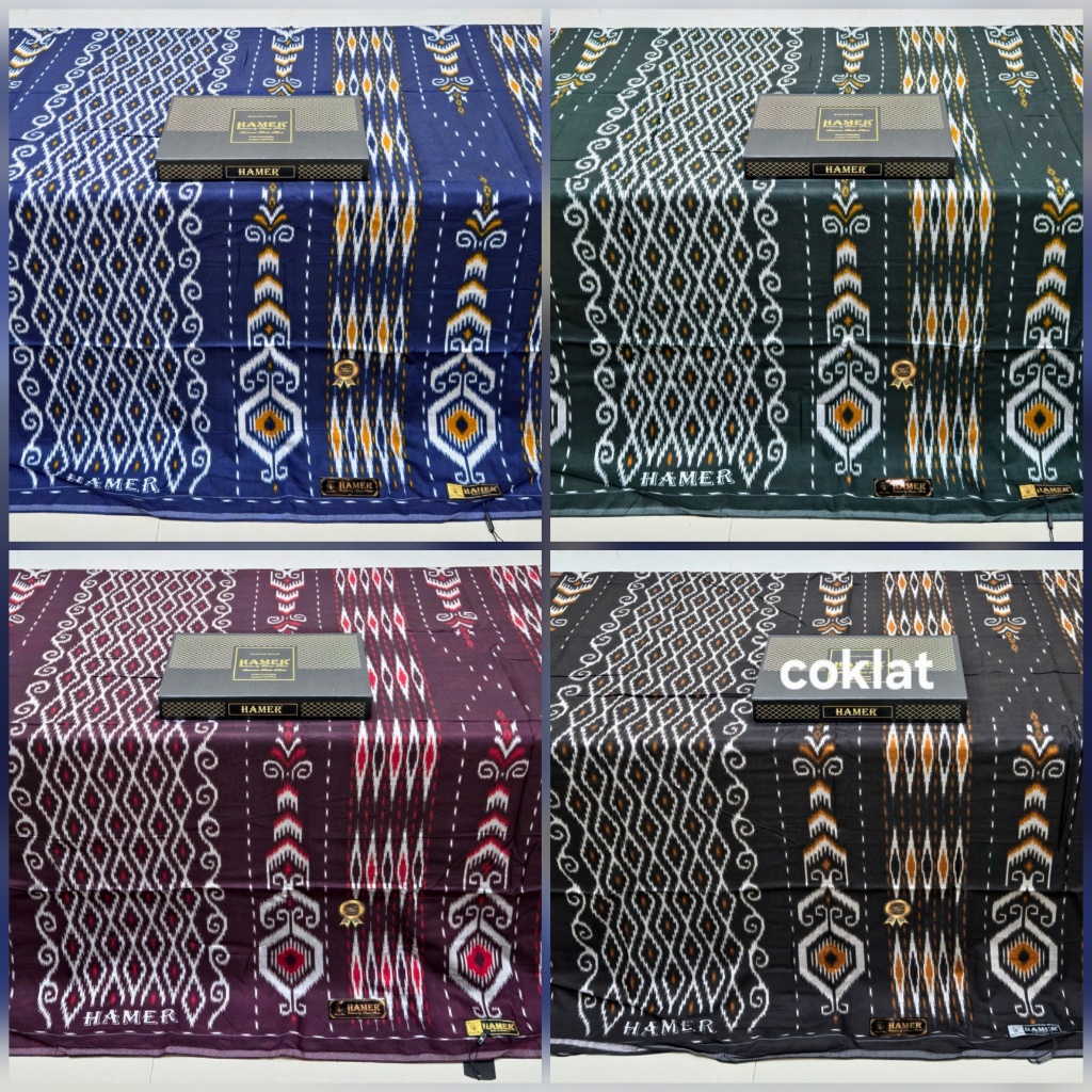 Grosir 1 dus isi 10pcs Sarung Hamer Spesial Motif Kawung di Produksi oleh Tamer House