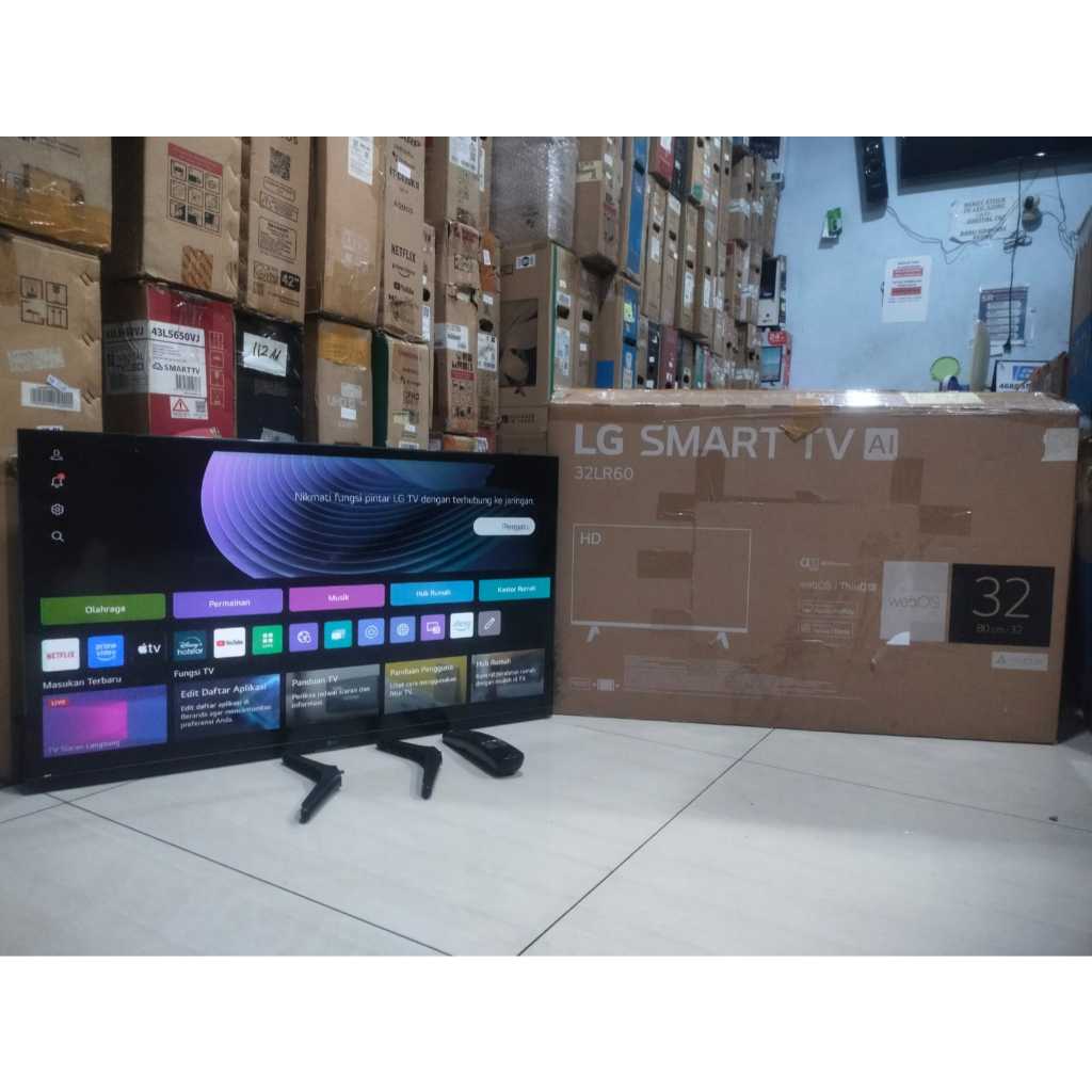 SMART TV LED LG 32 INC 32LR60 REMOTE MAGIC SIAP PAKAI KONDISI BEKAS MASIH SEGEL (7047r)