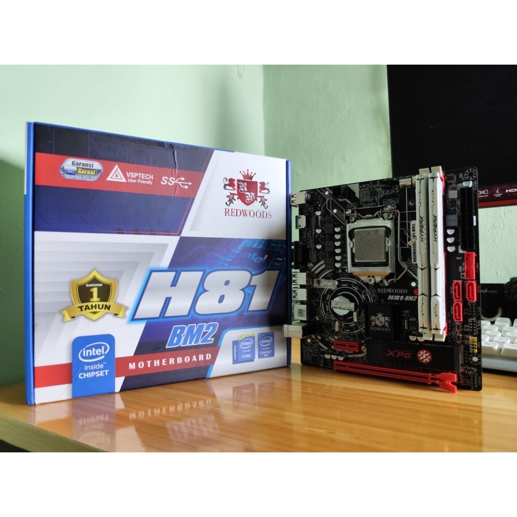 Motherboard BARU & Bekas Review H81 Support M.2 Nvme LGA 1150