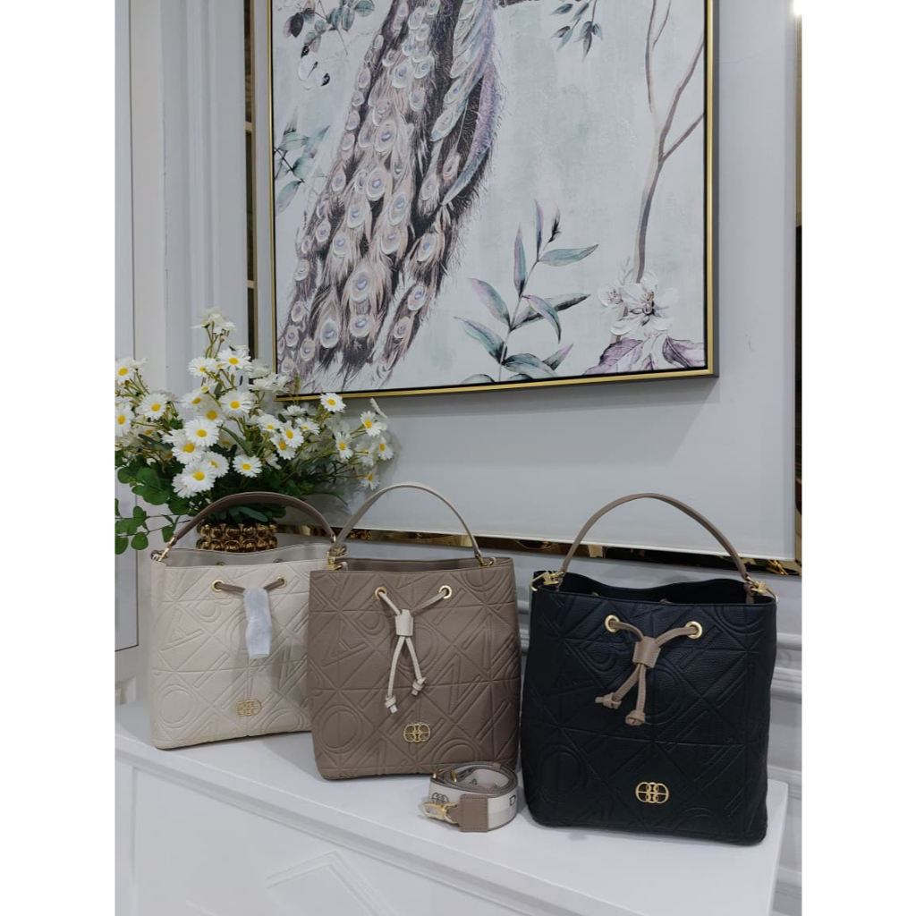 Tas bonia original serut polos ukuran besar