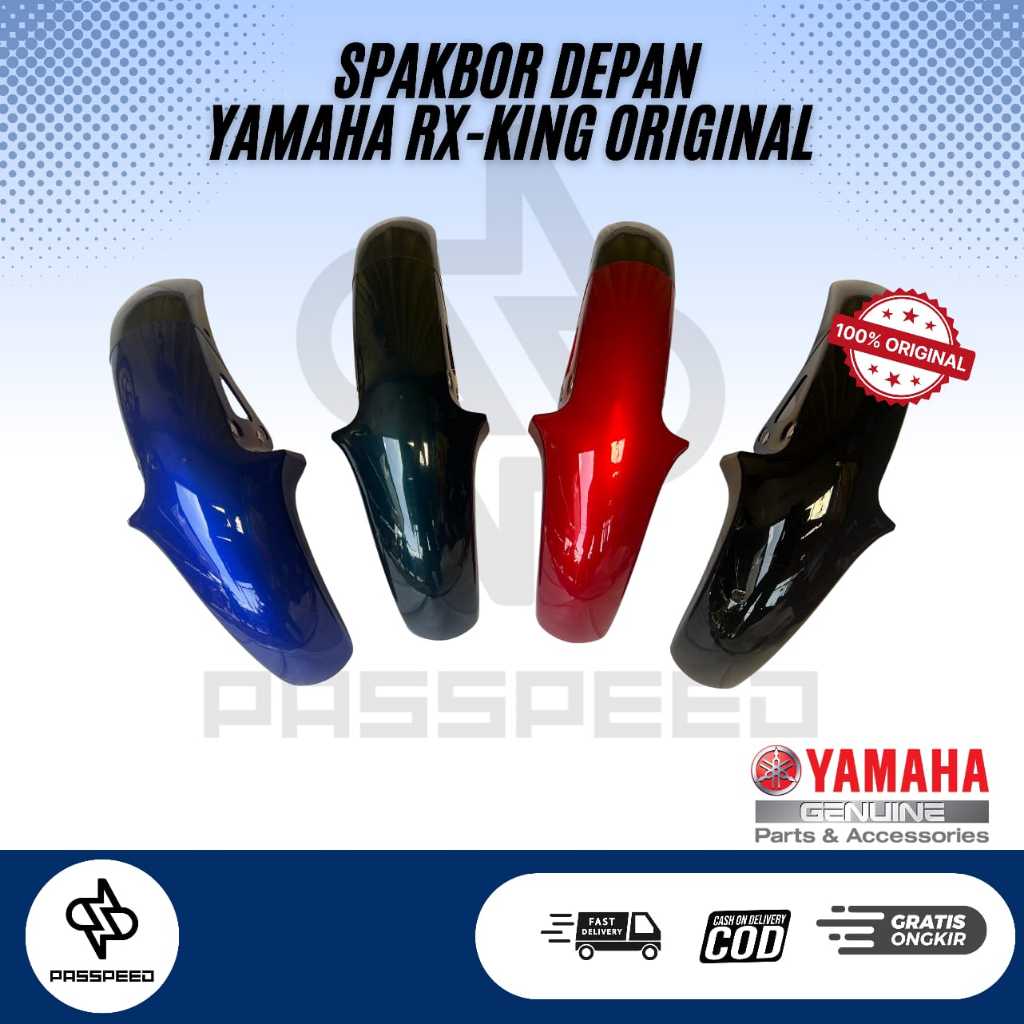 SPAKBOR DEPAN RX KING RXK RXKING RXZ WARNA BIRU MERAH HITAM HIJAU BOTOL ORIGINAL YAMAHA ORIGINAL 3RS