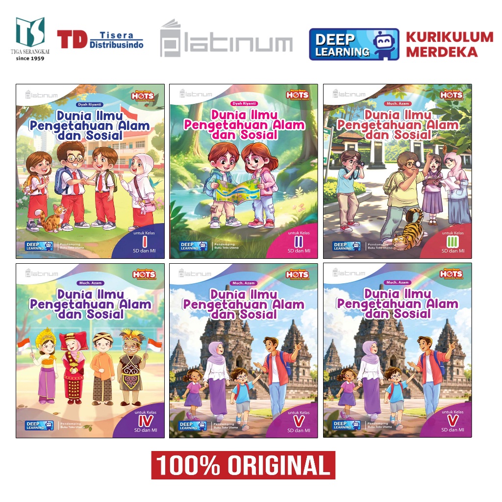 Buku Platinum IPAS - Dunia Ilmu Pengetahuan Alam dan Sosial SD/MI Kelas 1 2 3 4 5 6 ( Tiga Serangkai