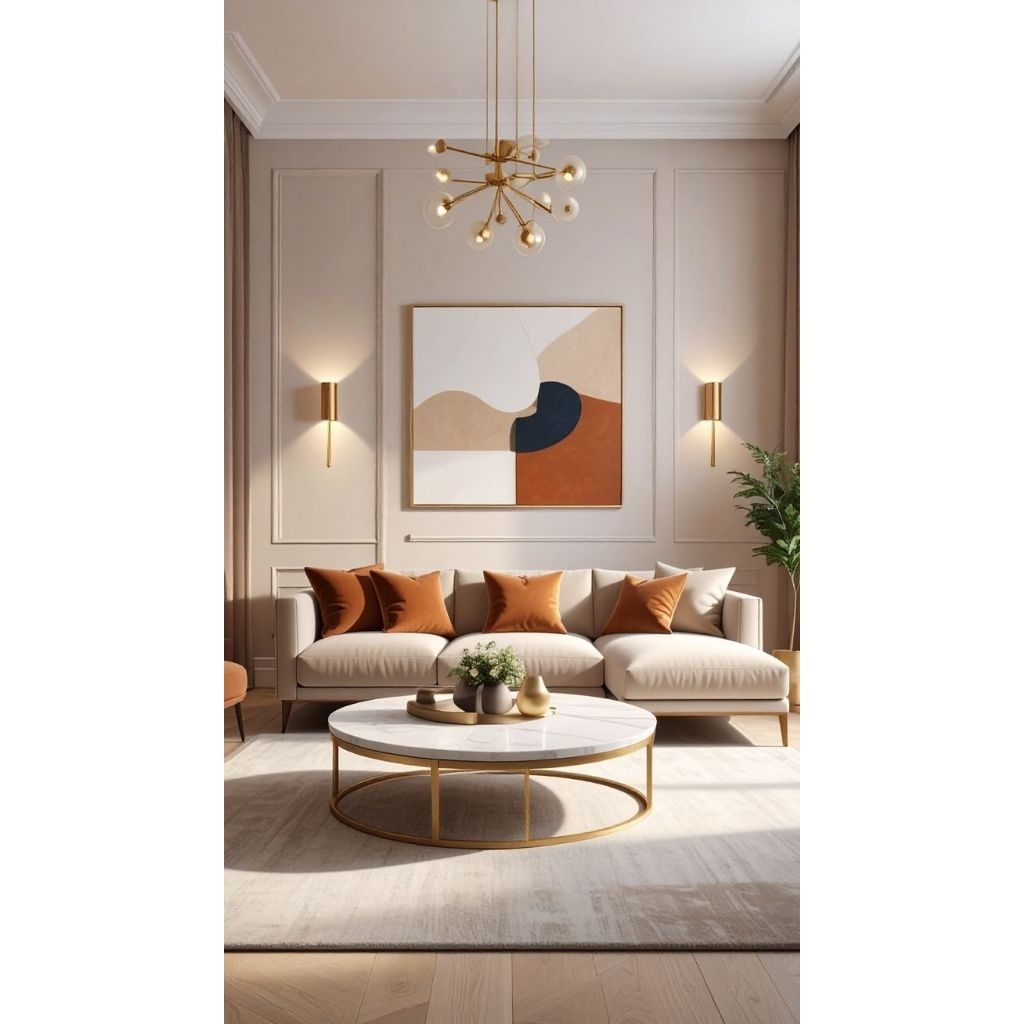 Sofa Minimalis Terbaru Sofa Retro Design Elegant Sofa Ruang Tamu Light Cream