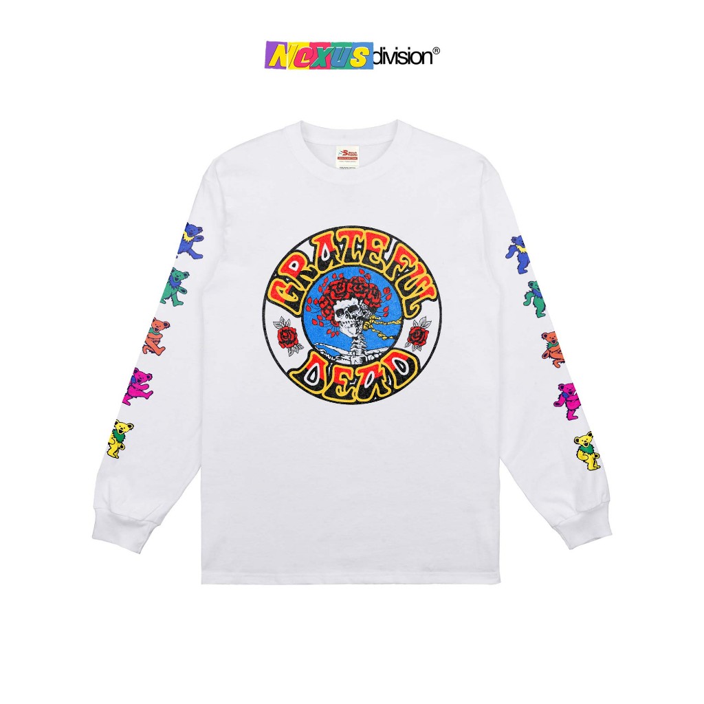 Grateful Dead - Grateful Dead LONG SLEEVE WHITE - Long Sleeve Band