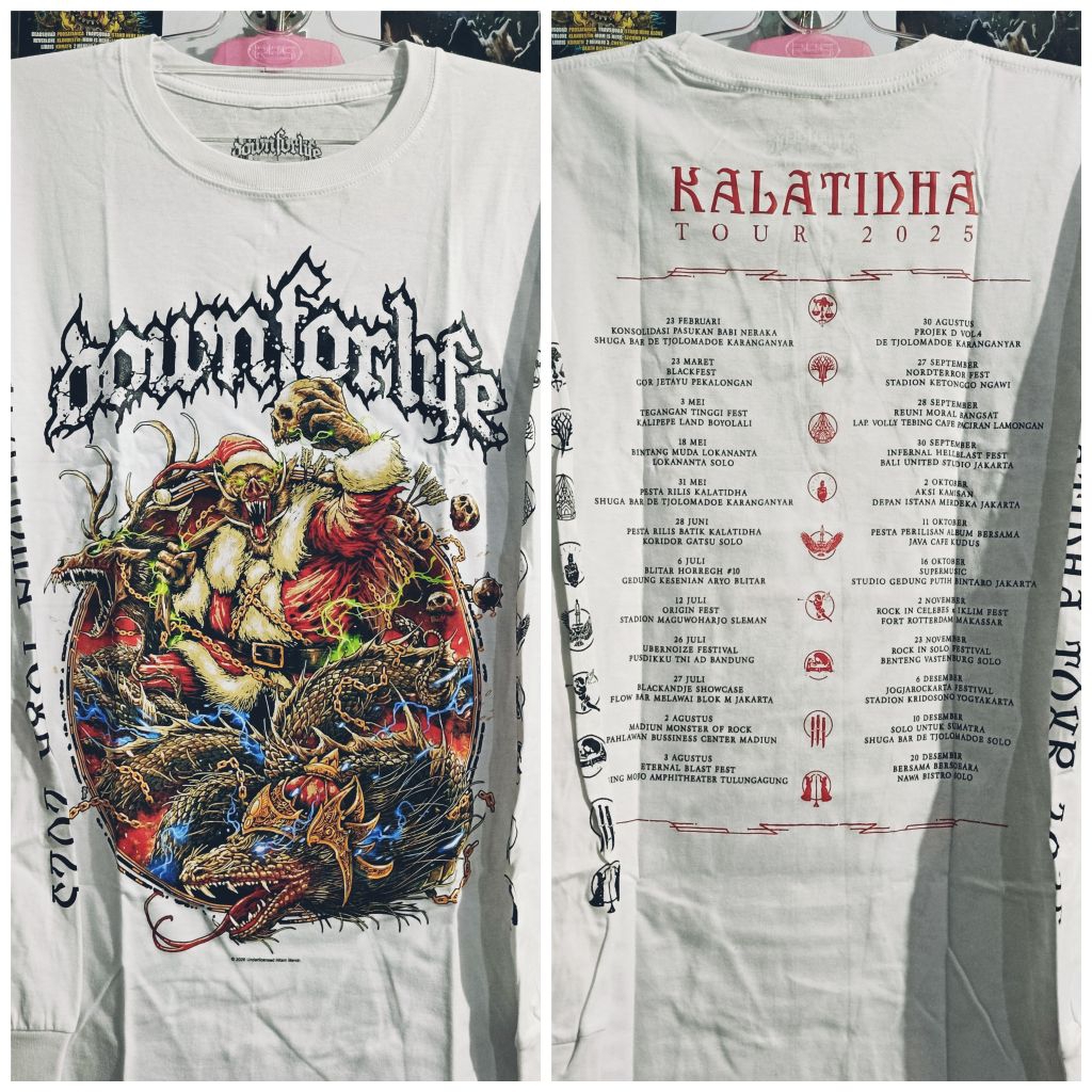 Ls down for life - kalatidha tour 2025 (white)