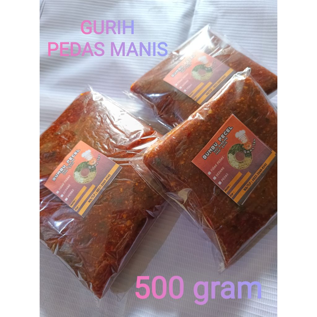 Bumbu pecel bumbu kacang | bumbu pecel home made | bumbu pecel kemasan 500gram