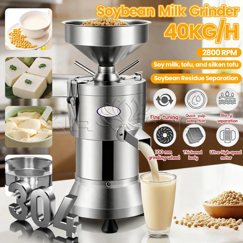 Mesin Susu Kedelai Penggiling Pemisahan Terak Mesin Tahu mesin Susu Beras Kecil Pembuat Susu Kedelai