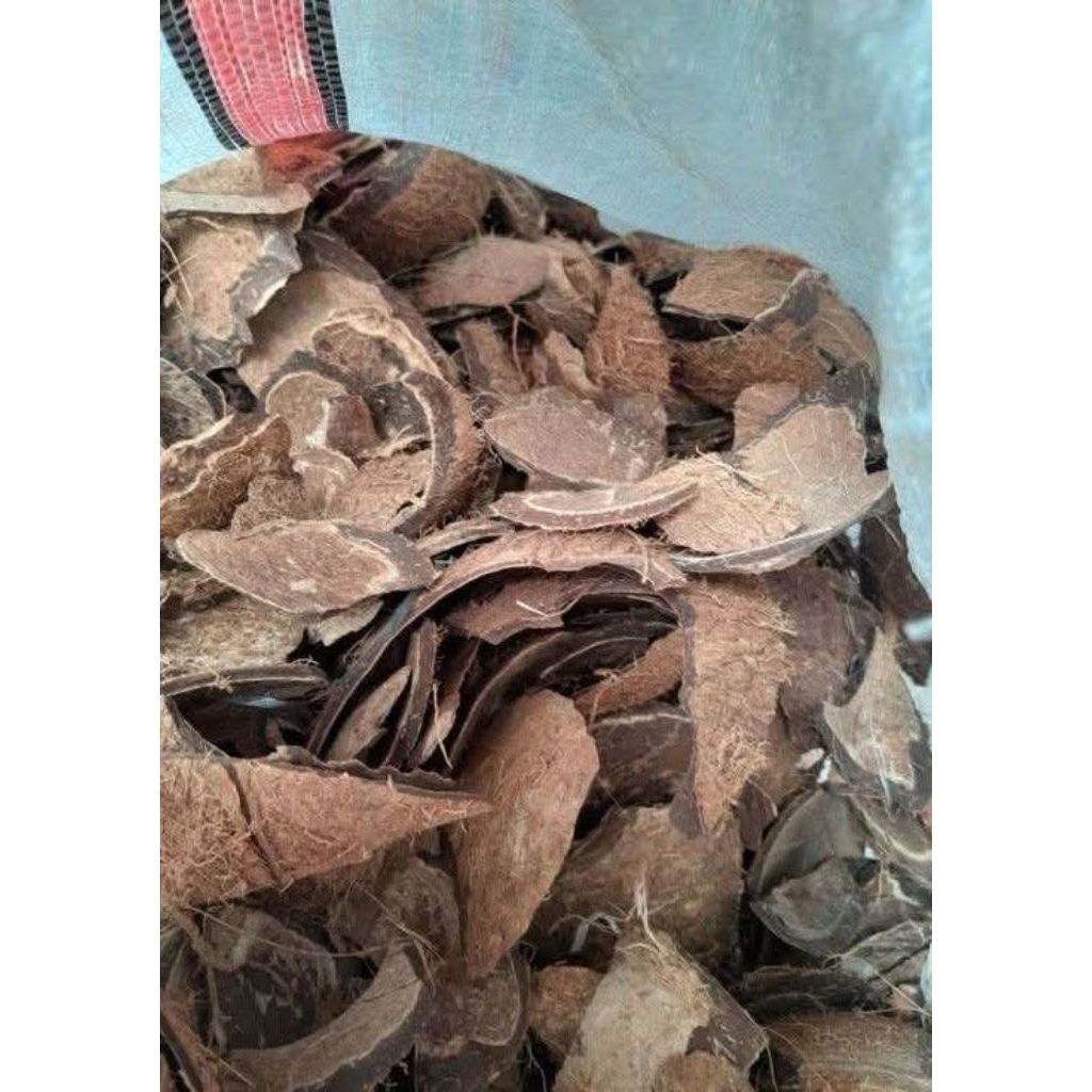 Batok Kelapa Kering Cacah Kemasan 1Kg