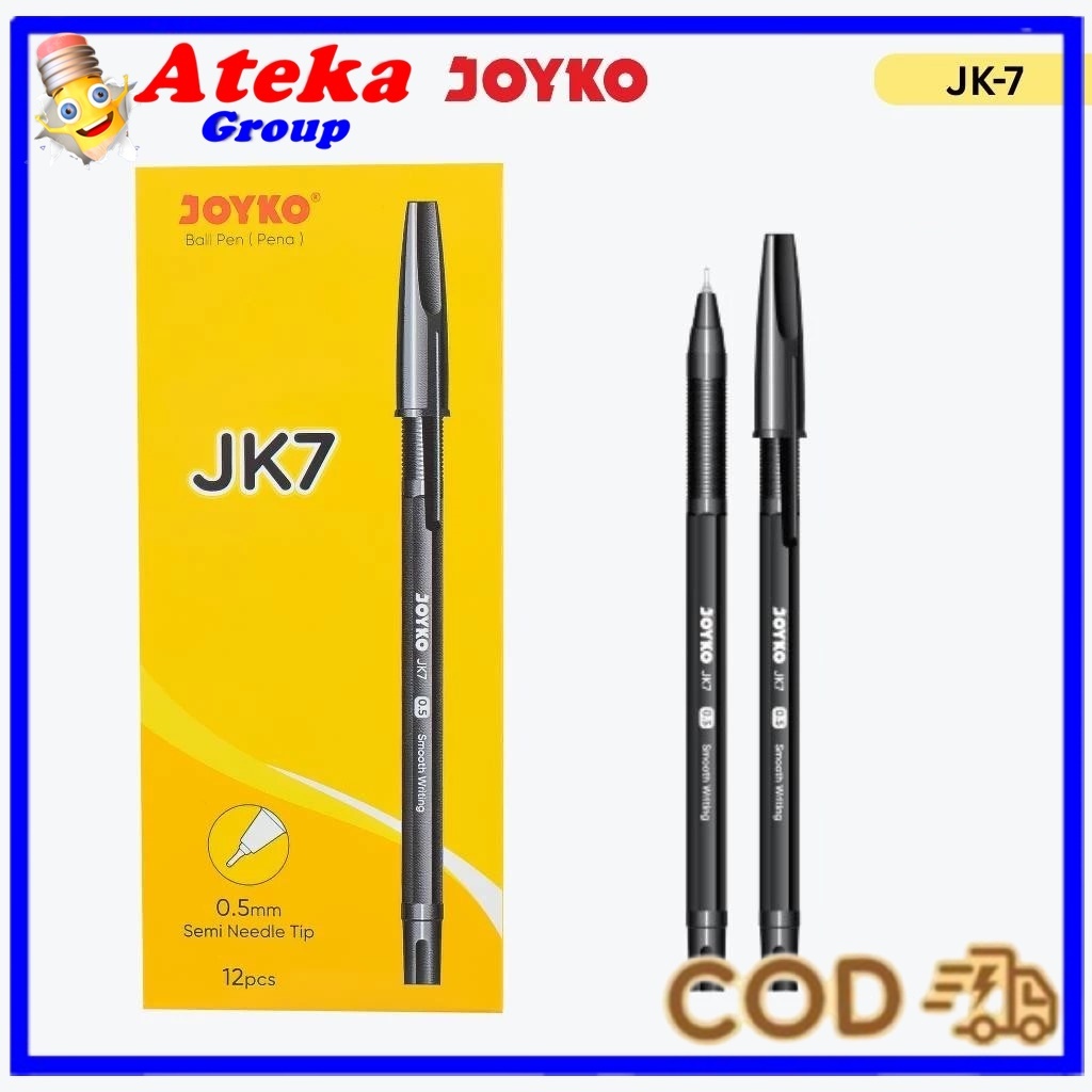[BOX/12PCS] JOYKO Ball Pen Pulpen 1 Pack JK-7 0.5mm