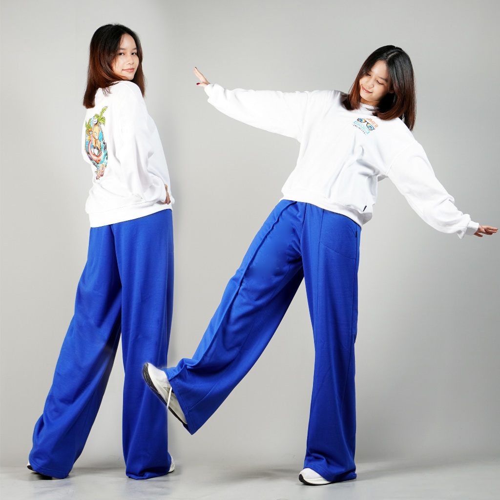 Okechuku JENNIE Baggy Pants Wanita Baggy Loose Pants Celana Baggy Wanita Celana Panjang Baggy Wanita