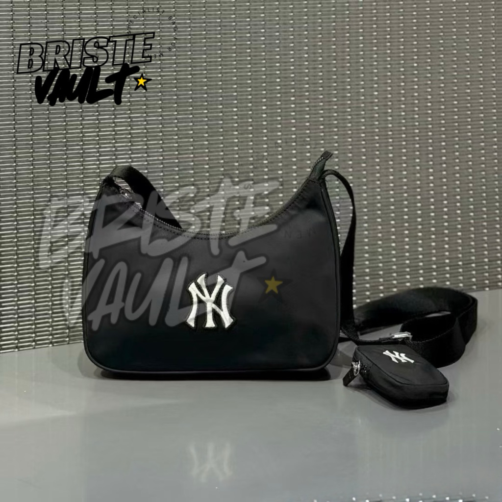 BRISTE VAULT TAS MLB BASIC SPORTIVE HOBO BAG NYLON WITH MINI POCKET FULLSET BOX