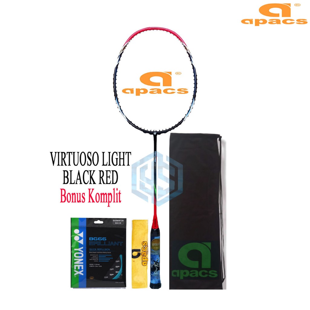 Raket Badminton Apacs Virtuoso Light Bonus Komplit