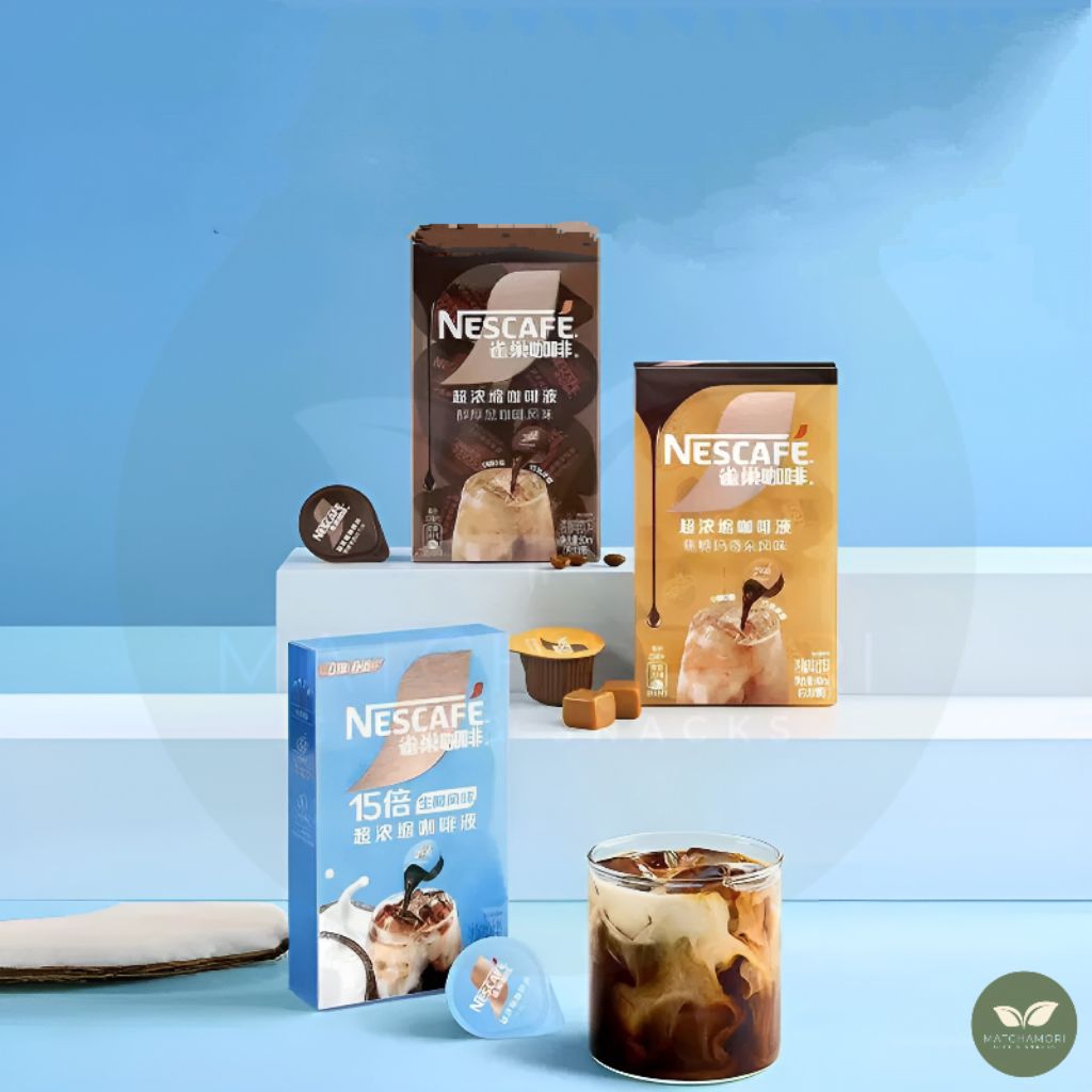 Matchamori_Nescafe Kopi Cair Eceran Per Cup | Kopi Karamel | Kelapa | Kopi Hitam | Tanpa Gula | Rend