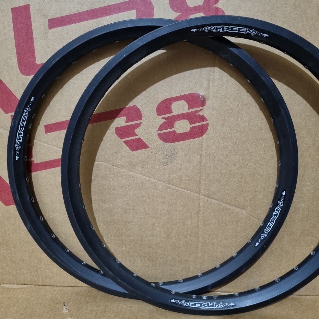 Velg rim sepeda bmx 20 36H hitam alloy
