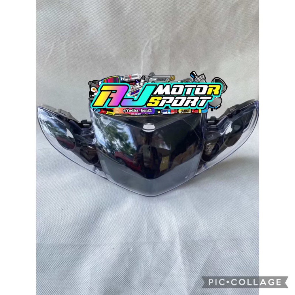 REFLEKTOR LAMPU DEPAN VEGA R NEW HITAM SMOKE