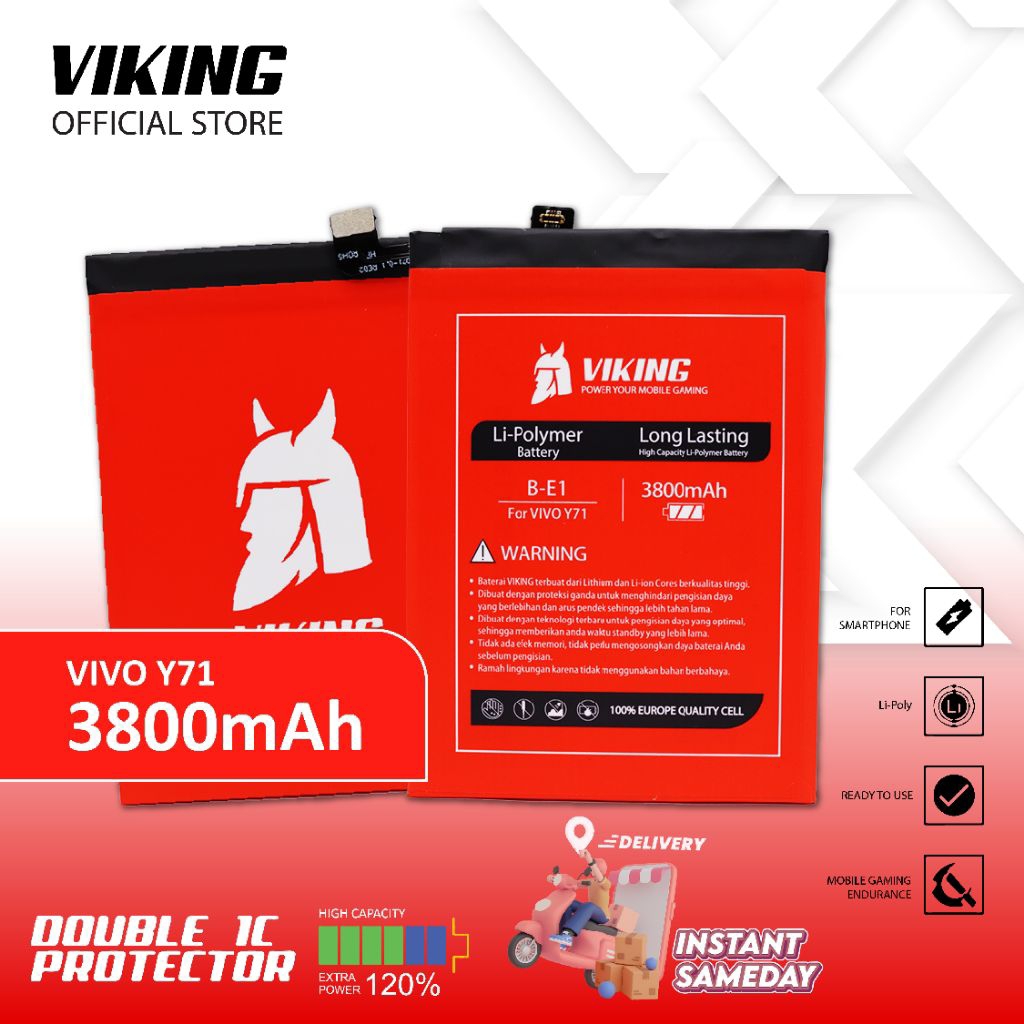VIKING Baterai Vivo Y71 B-E1 Double Power
