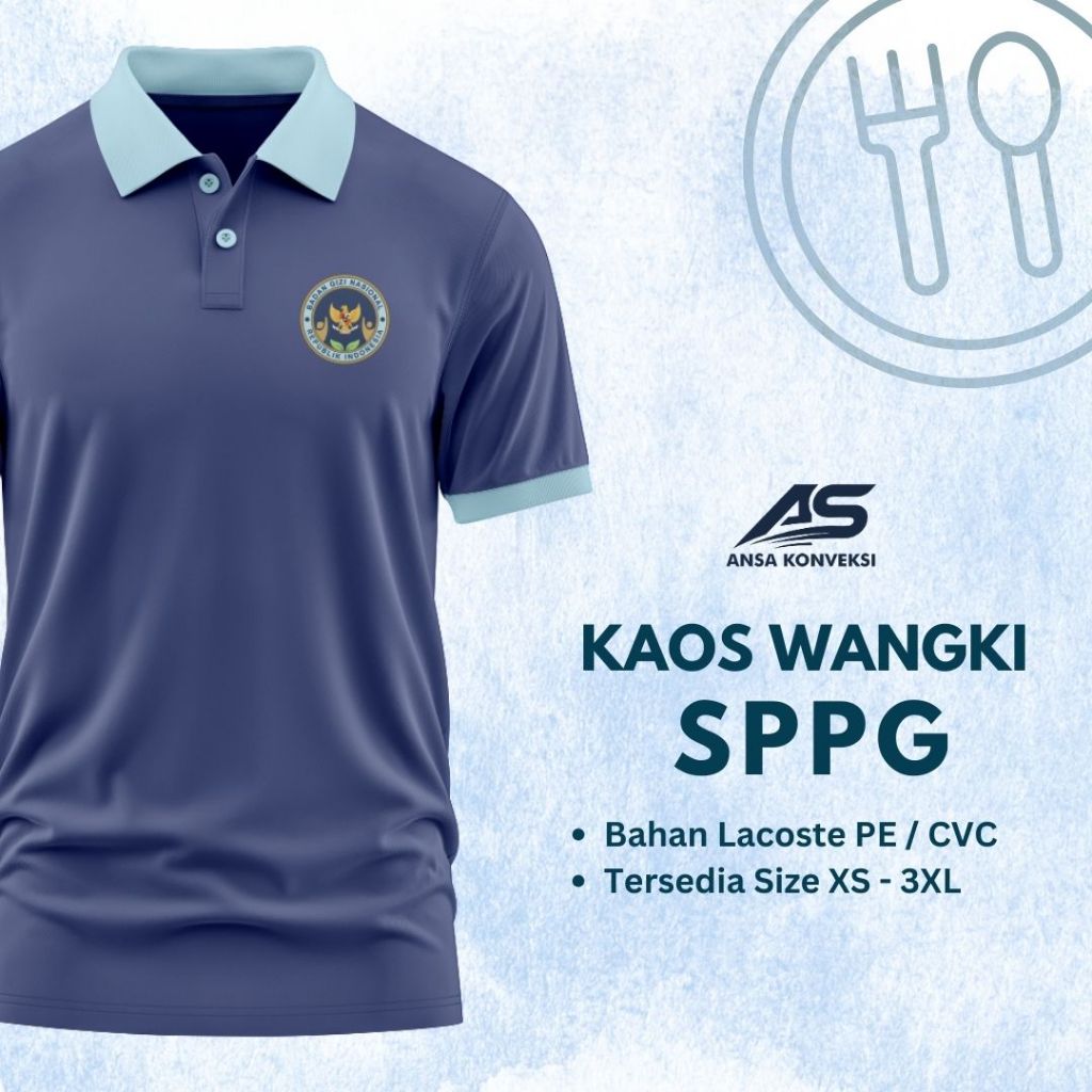 ATASAN SATUAN SPPG | SABLON BAJU SPPG | BAJU KAOS MBG | ATASAN MBG | WANGKI SABLON SPPG | BAJU SABLO