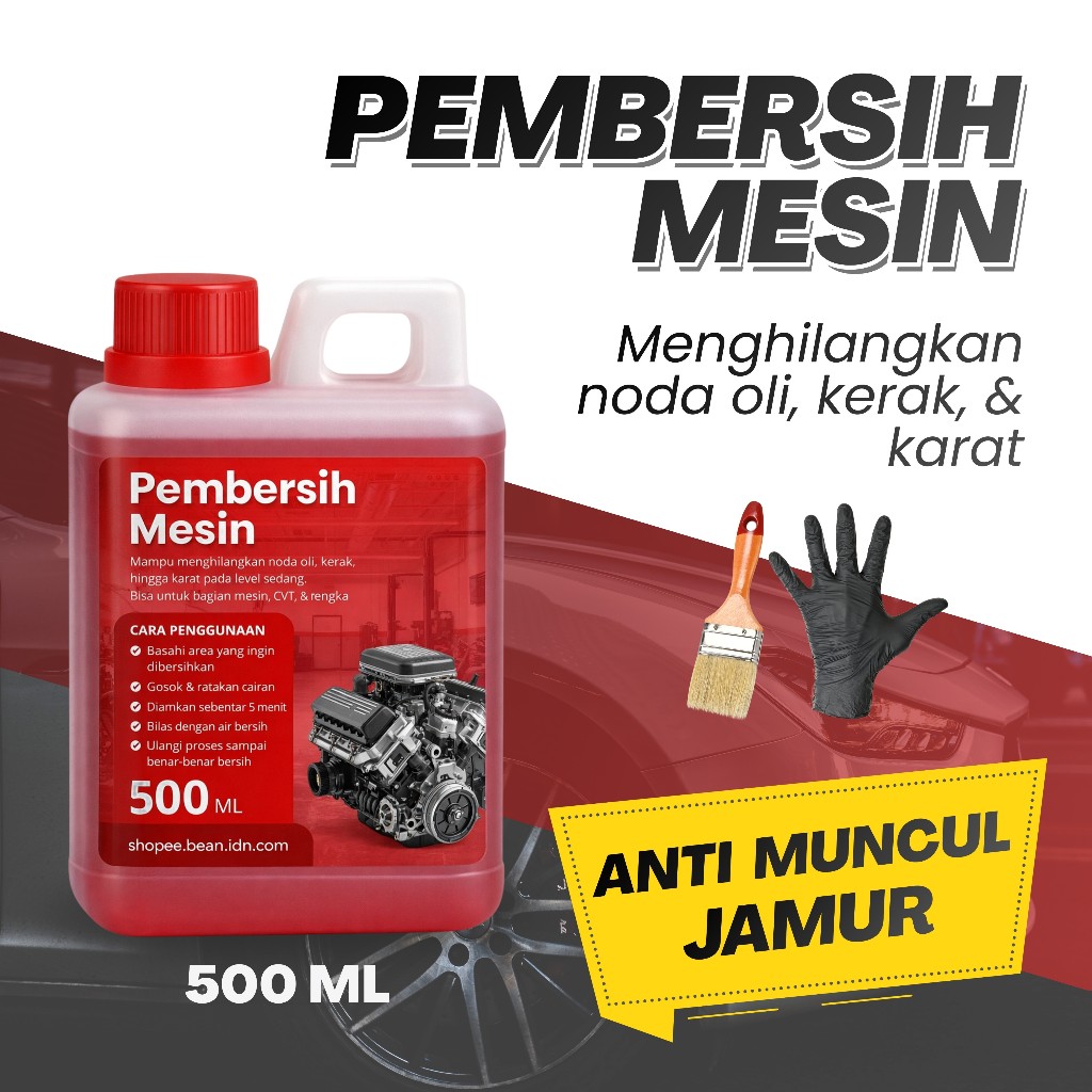 Pembersih Kerak Di Motor | Pembersih Kerak Oli Mesin Motor | Engine Degreaser Mesin Motor