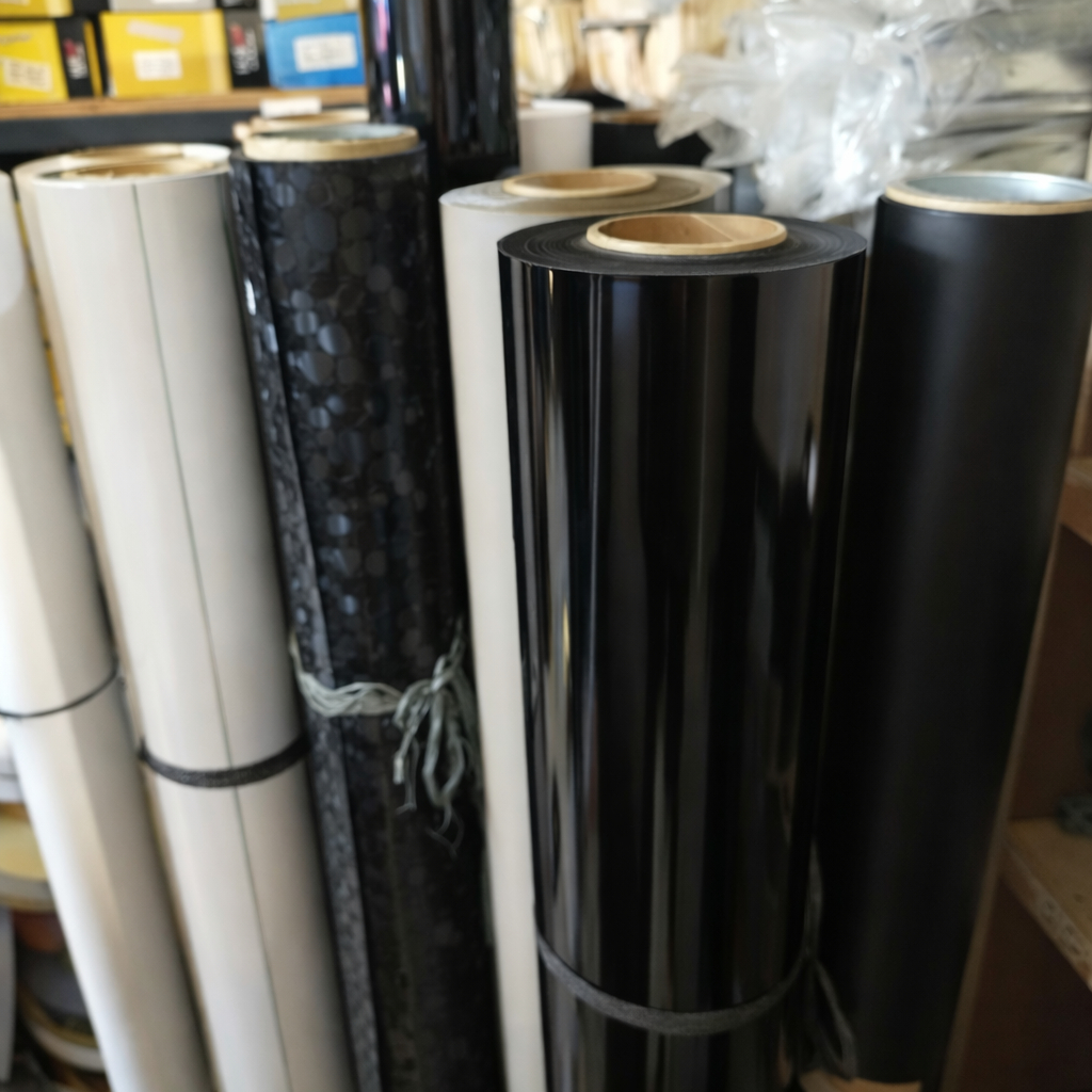 PVC Sheet Hitam Glossy Tebal / Decosheet – Pelapis Finishing Furniture