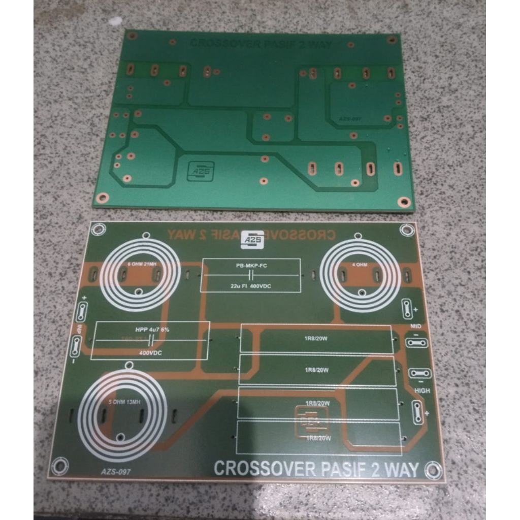 PCB Crossover Pasif 2 Way
