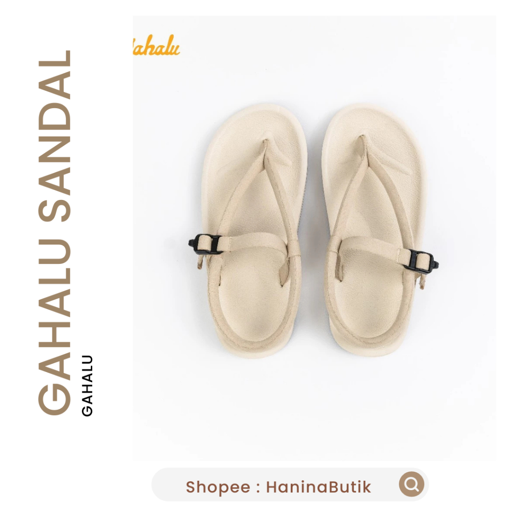 GAHALU WAKATOBI WARNA BAJO WHITE SANDAL WANITA SIZE 38