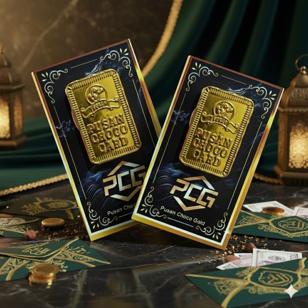 Coklat Viral Pusan Coklat Emas Minigift bisa buat Amplop Lebaran